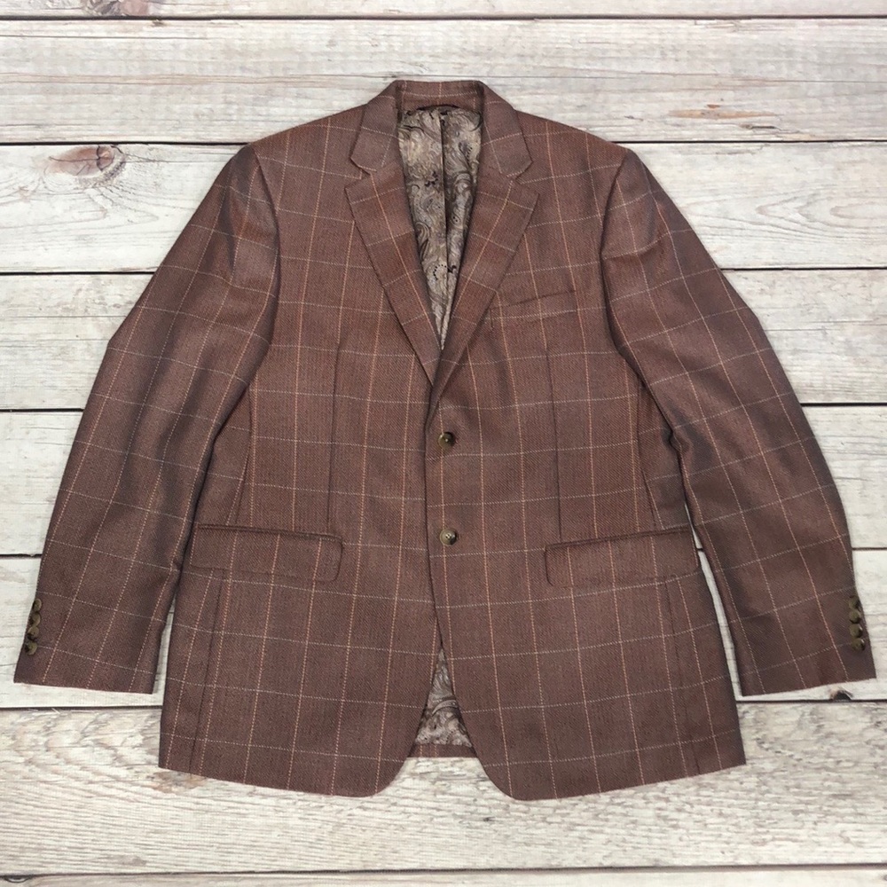 Alan Flusser Mens L Sport Coat Jacket Blazer